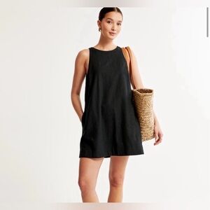 Black Abercrombie Linen Dress